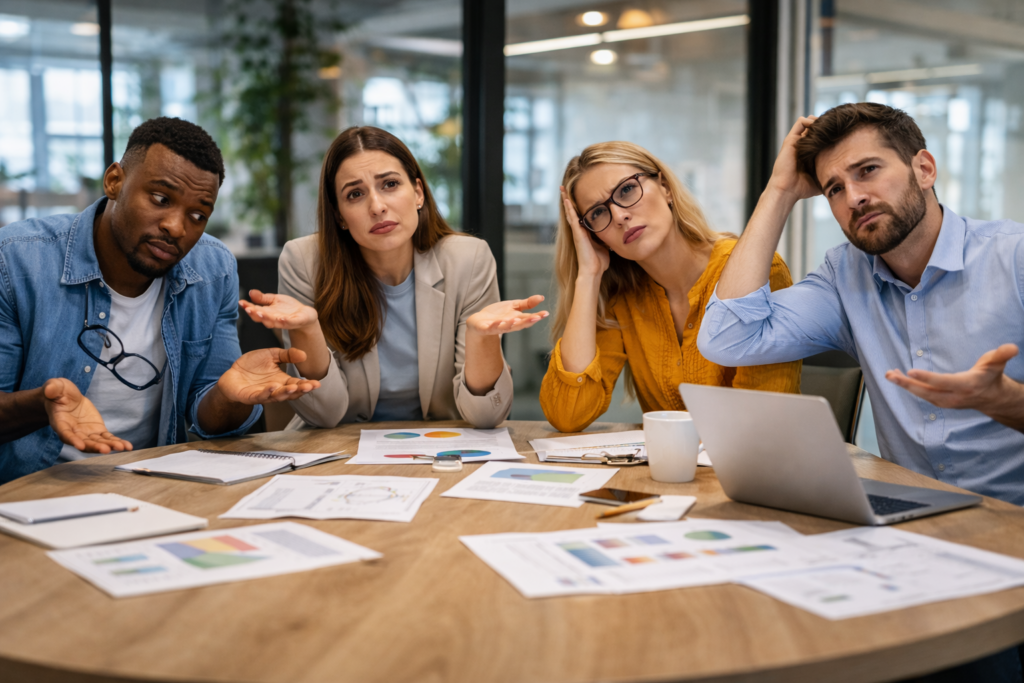 management | équipe perdue